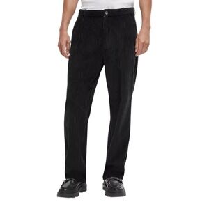 Mode of One Men's Relaxed Fit Corduroy Pants Black Size 32